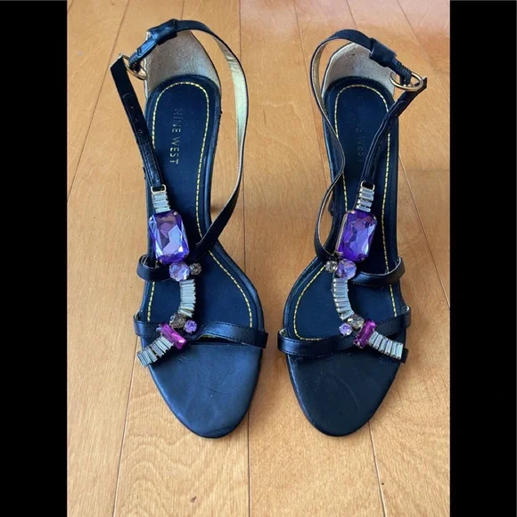 Nine West Rhinestone heels. - Picture 1 of 5